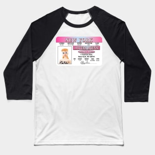 Barbie Retro ID license Baseball T-Shirt